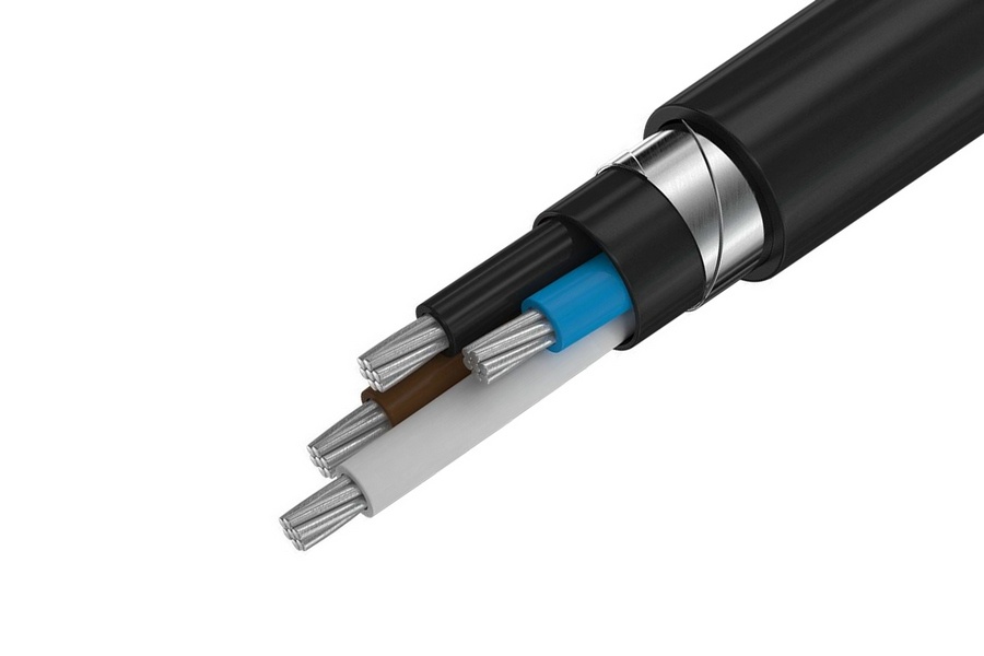 Бронированный кабель алюминиевый 2 3 кВ 4 мм АПвБбШв ГОСТ 16442-80